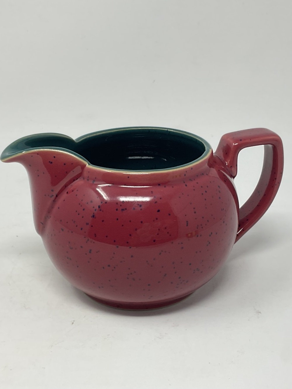 Denby Harlequin Stoneware Red Green Sauce Gravy Jug